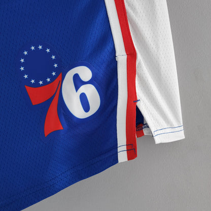 Camiseta Philadelphia 76ers NBA Shorts Azules