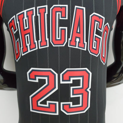 Camiseta Chicago Bulls Jordan Negra NBA 75 Aniversario