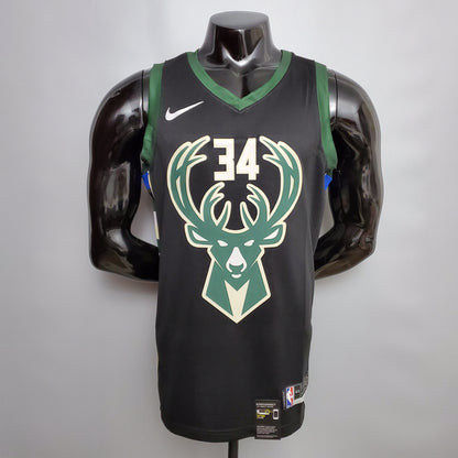 Camiseta Milwaukee Bucks Camiseta Negra NBA