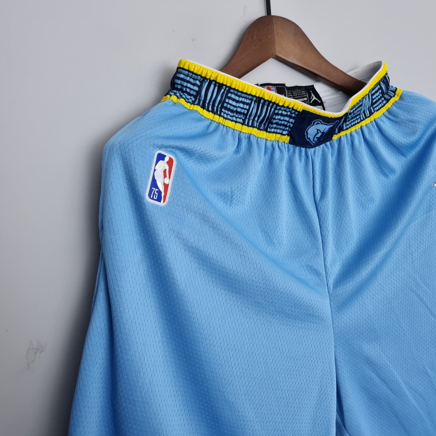 Camiseta 75 Aniversario Memphis Grizzlies "Jordan Edition" Shorts Celestes