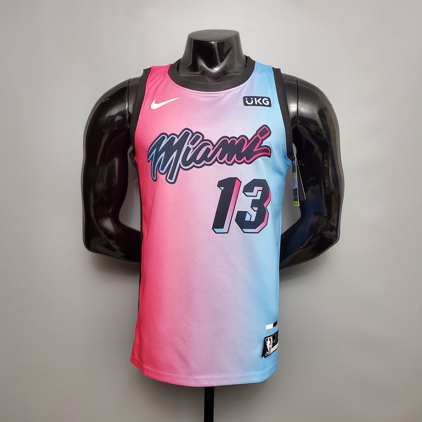 Camiseta Miami Heat "City Edition" Degradado Celeste Rosa