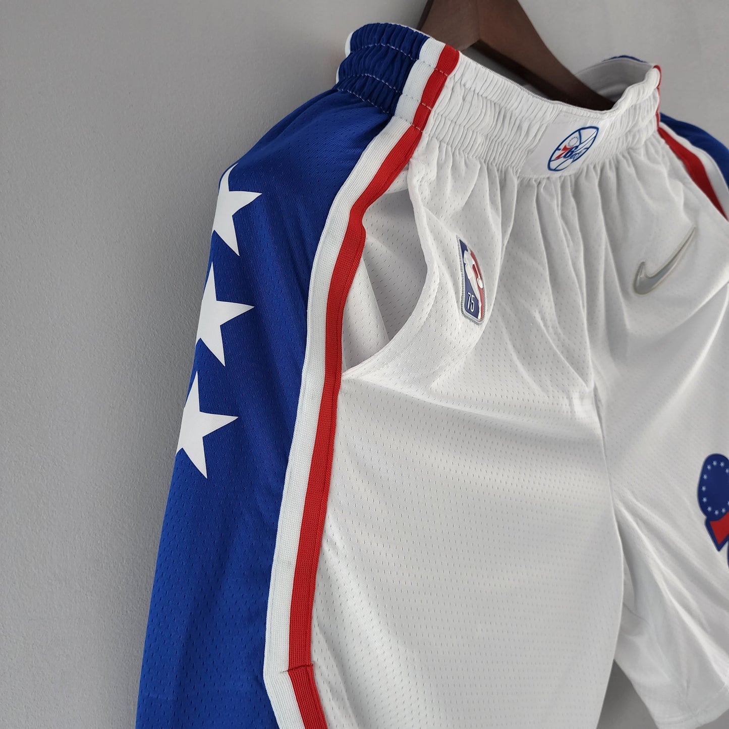 Camiseta Philadelphia 76ers NBA Shorts Blancos