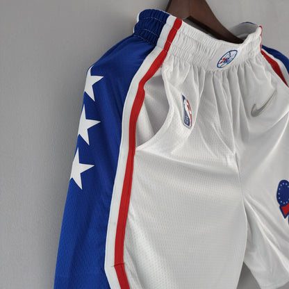 Camiseta Philadelphia 76ers NBA Shorts Blancos