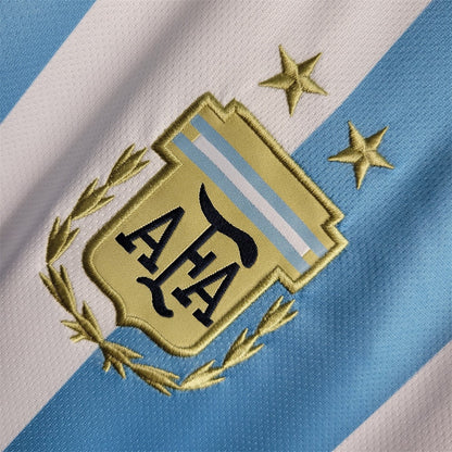 Camiseta Argentina Local Qatar 2022 Versión Fan