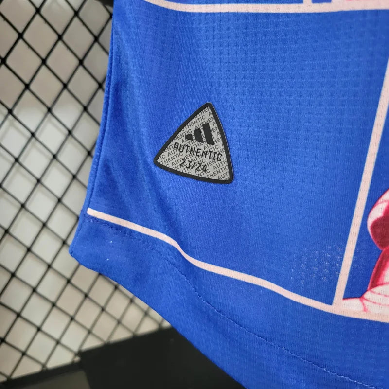 Camiseta Japón "Saint Seiya" Azul Rojo 2024 Versión Jugador