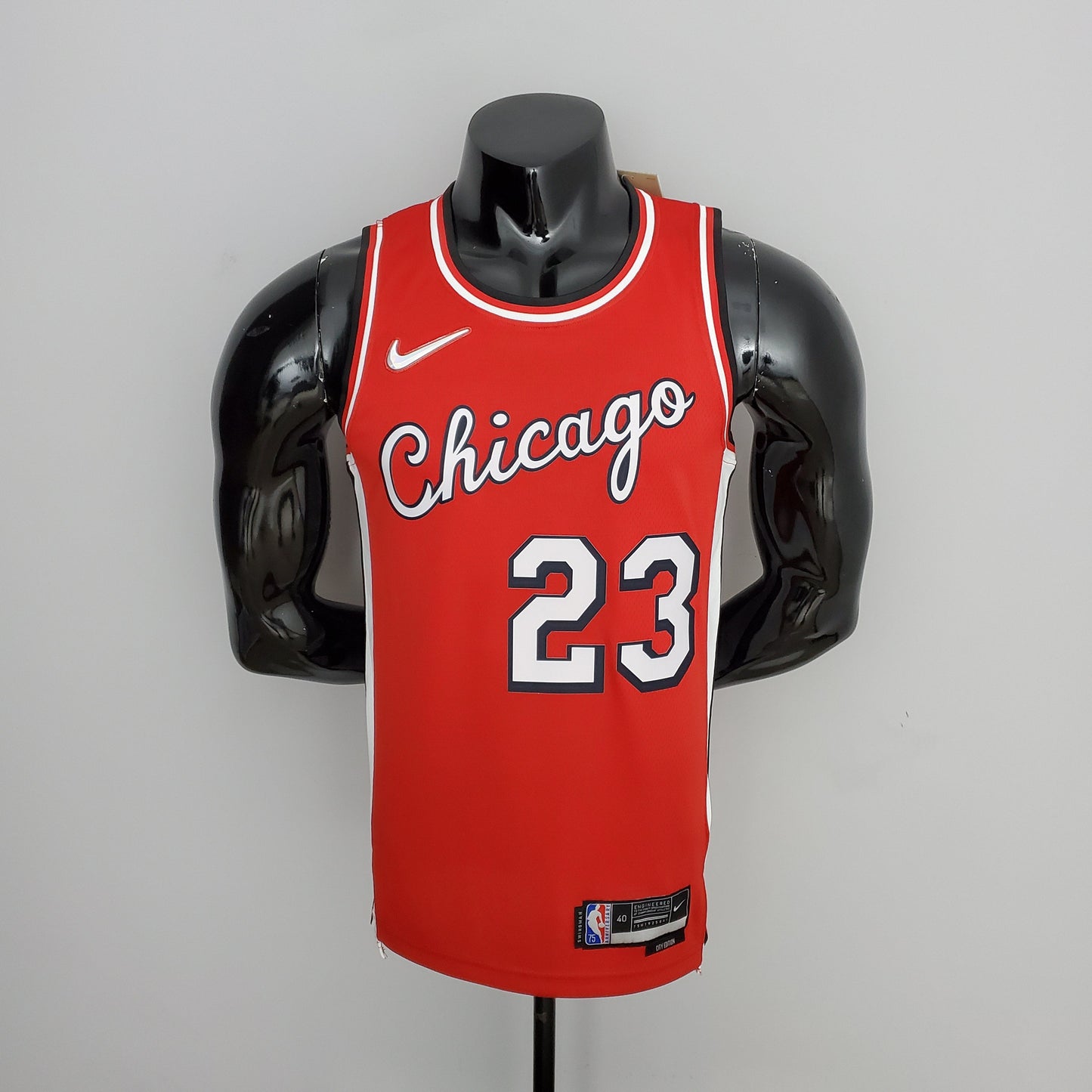 Camiseta Chicago Bulls City Edition Roja NBA 75 Aniversario