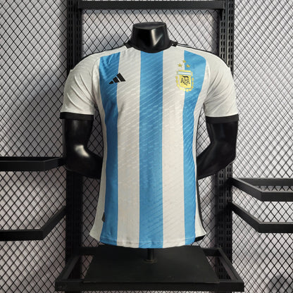 Camiseta Argentina Local "3 Estrellas" 2022 Versión Jugador