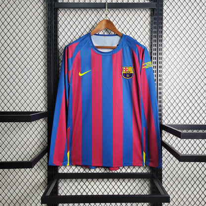 Camiseta FC Barcelona Local Manga Larga Retro 2005/06