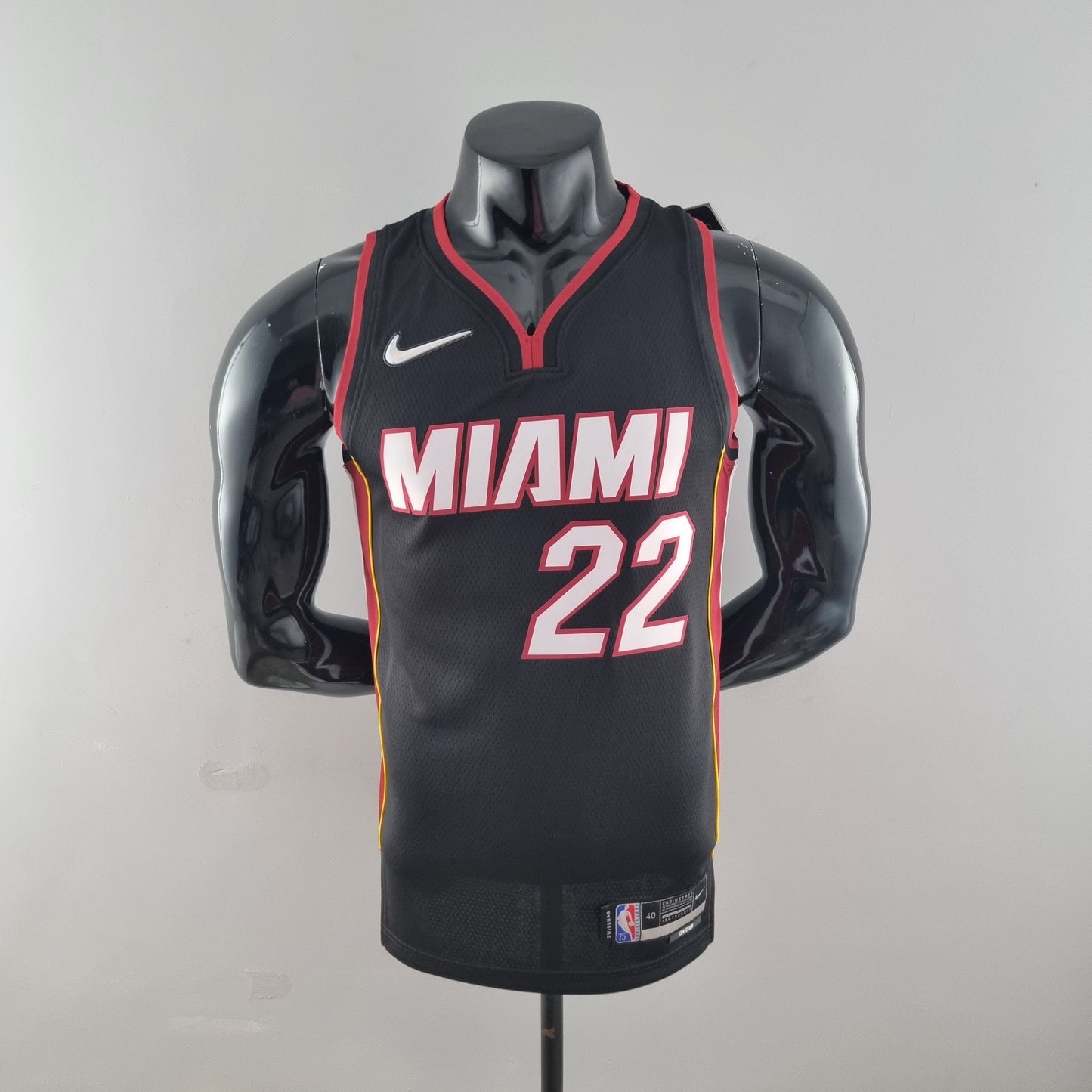 Camiseta NBA 75 Aniversario Miami Heat Negra