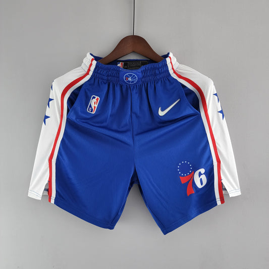 Camiseta Philadelphia 76ers NBA Shorts Azules
