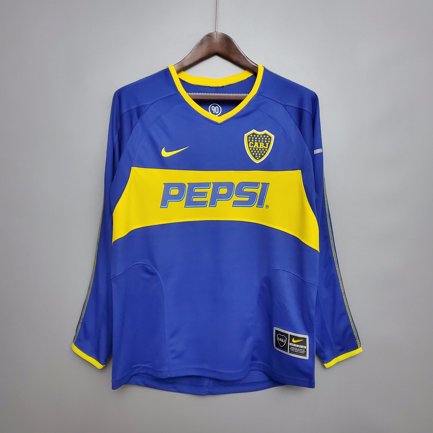 Camiseta Boca Juniors Local Manga Larga Retro 2004