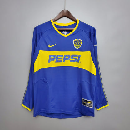 Camiseta Boca Juniors Local Manga Larga Retro 2004