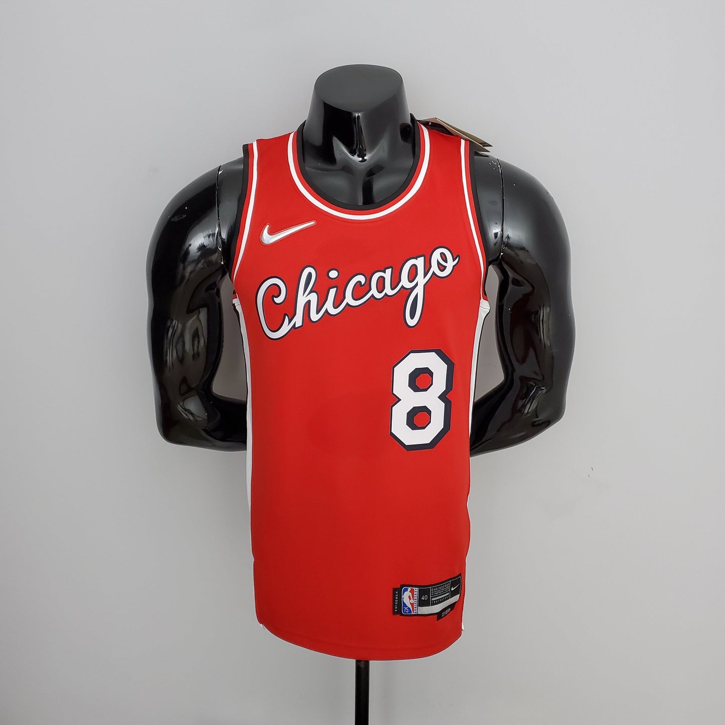 Camiseta Chicago Bulls City Edition Roja NBA 75 Aniversario