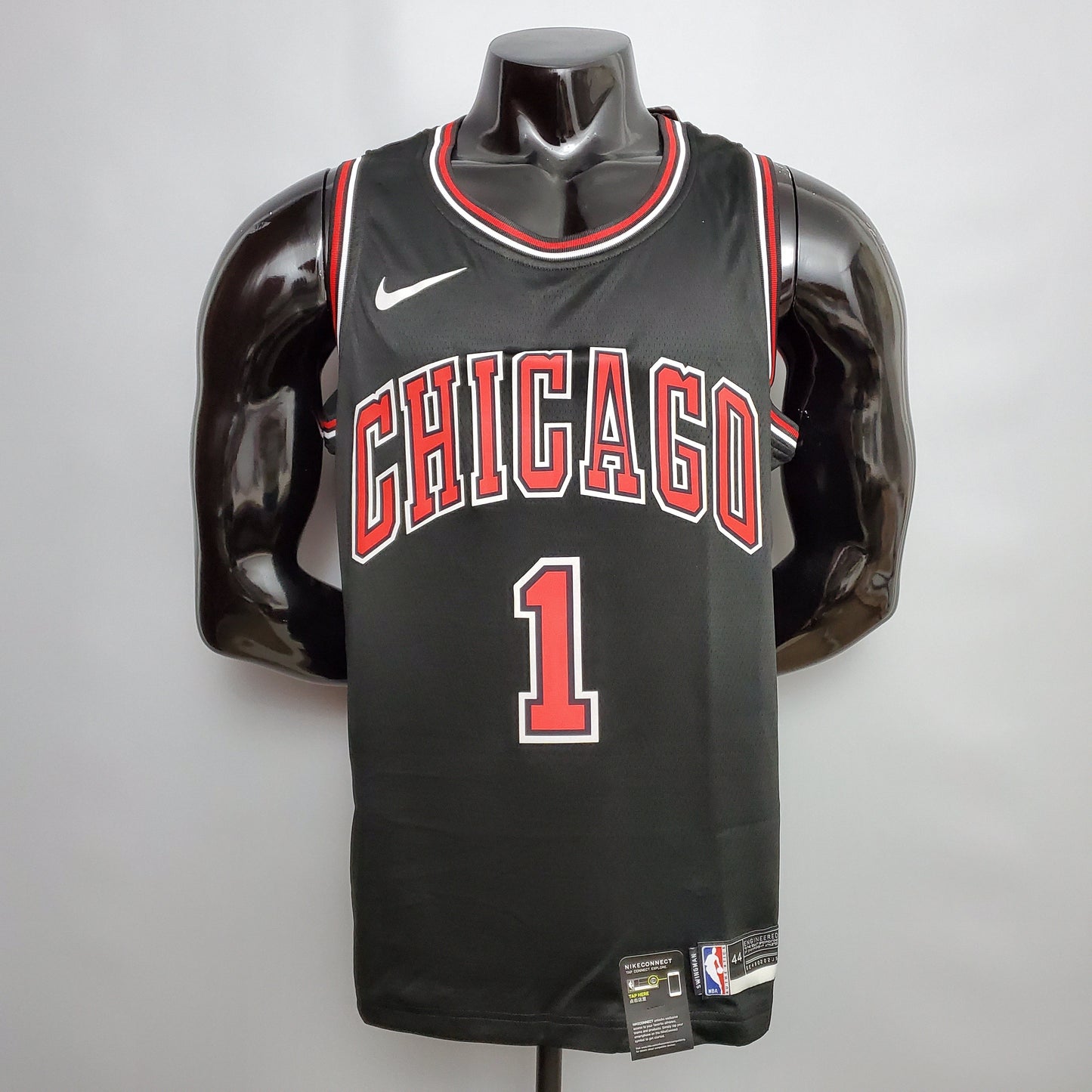 Camiseta Chicago Bulls Nike Negro NBA 75 Aniversario