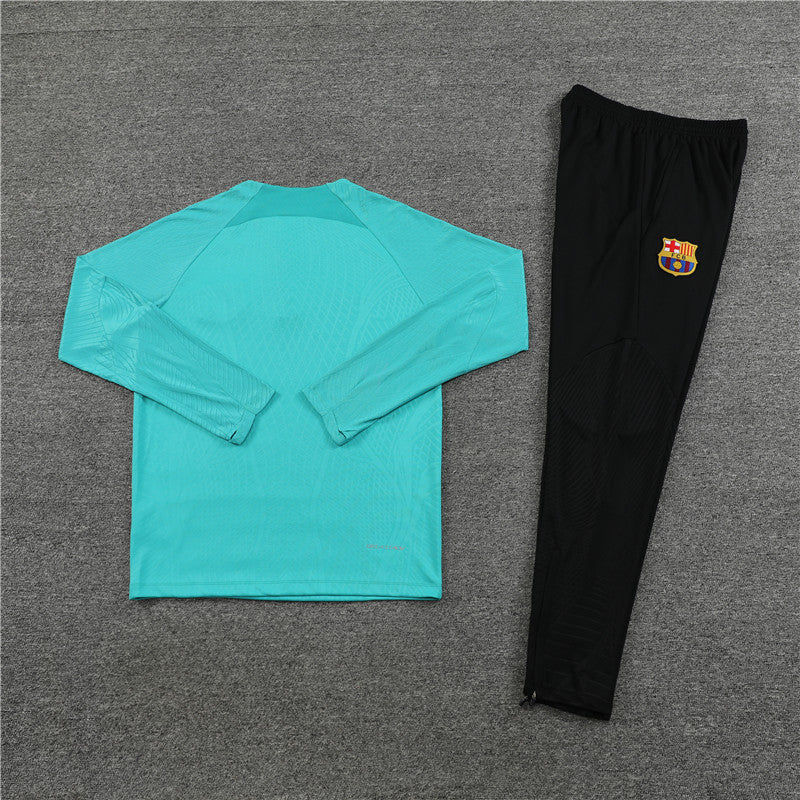 Buzo Completo FC Barcelona Celeste Negro