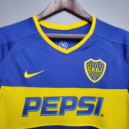 Camiseta Boca Juniors Local Manga Larga Retro 2004