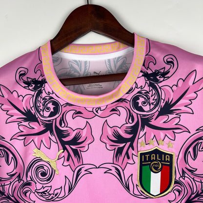 Camiseta Italia Versace Pink Edition 2023/24 Versión Fan
