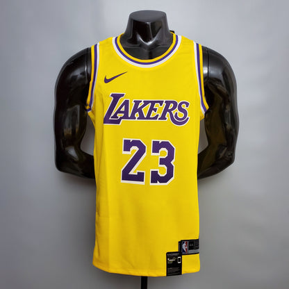 Camiseta LA Lakers Clásica Amarilla Versión Fan