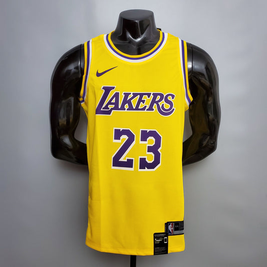 Camiseta LA Lakers Clásica Amarilla Versión Fan