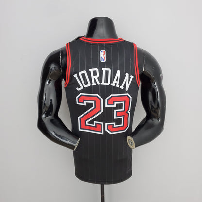 Camiseta Chicago Bulls Jordan Negra NBA 75 Aniversario