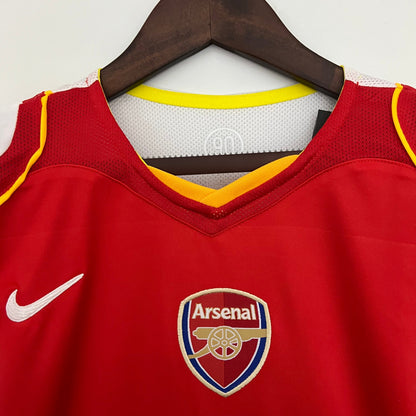 Camiseta Arsenal Local Retro 2004/05 Versión Fan