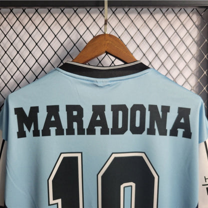 Camiseta Argentina Retro Conmemorativa Maradona 2001