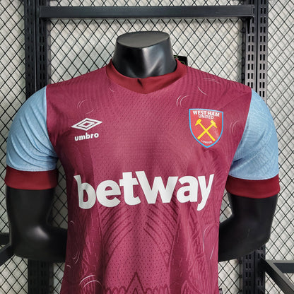 Camiseta West Ham Local 2023/24 Versión Jugador