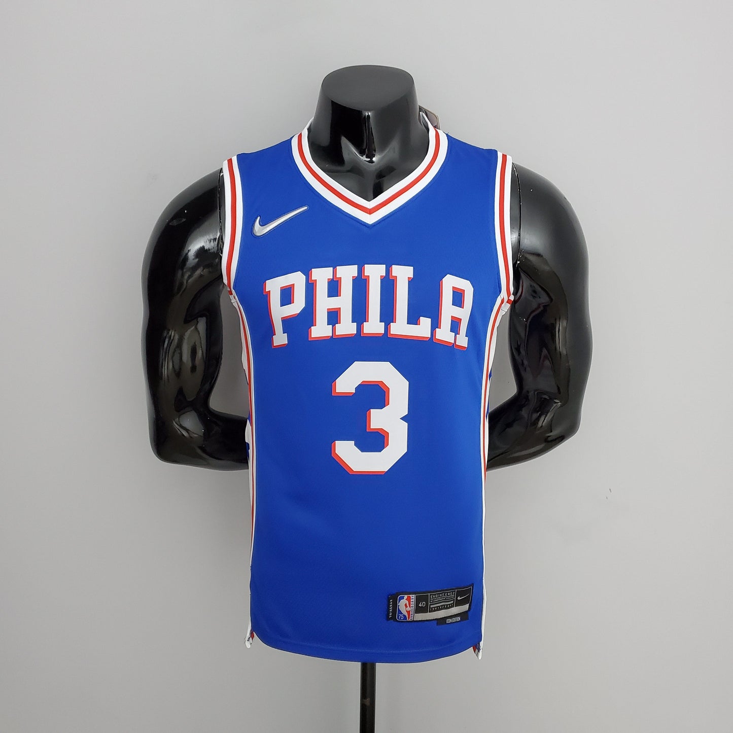 Camiseta NBA 75 Aniversario Philadelphia 76ers Azul