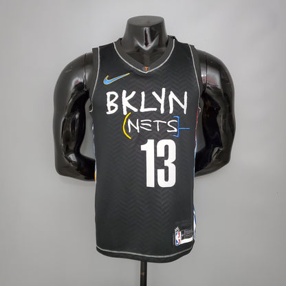 Camiseta Brooklyn Nets Negro City Edition