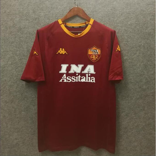 Camiseta AS Roma Local Retro 2001/02