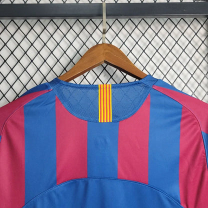 Camiseta FC Barcelona Local Manga Larga Retro 2005/06