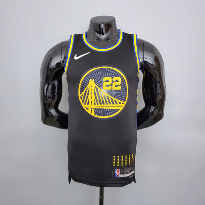 Camiseta Golden State Warriors Clásica Negra NBA 75 Aniversario