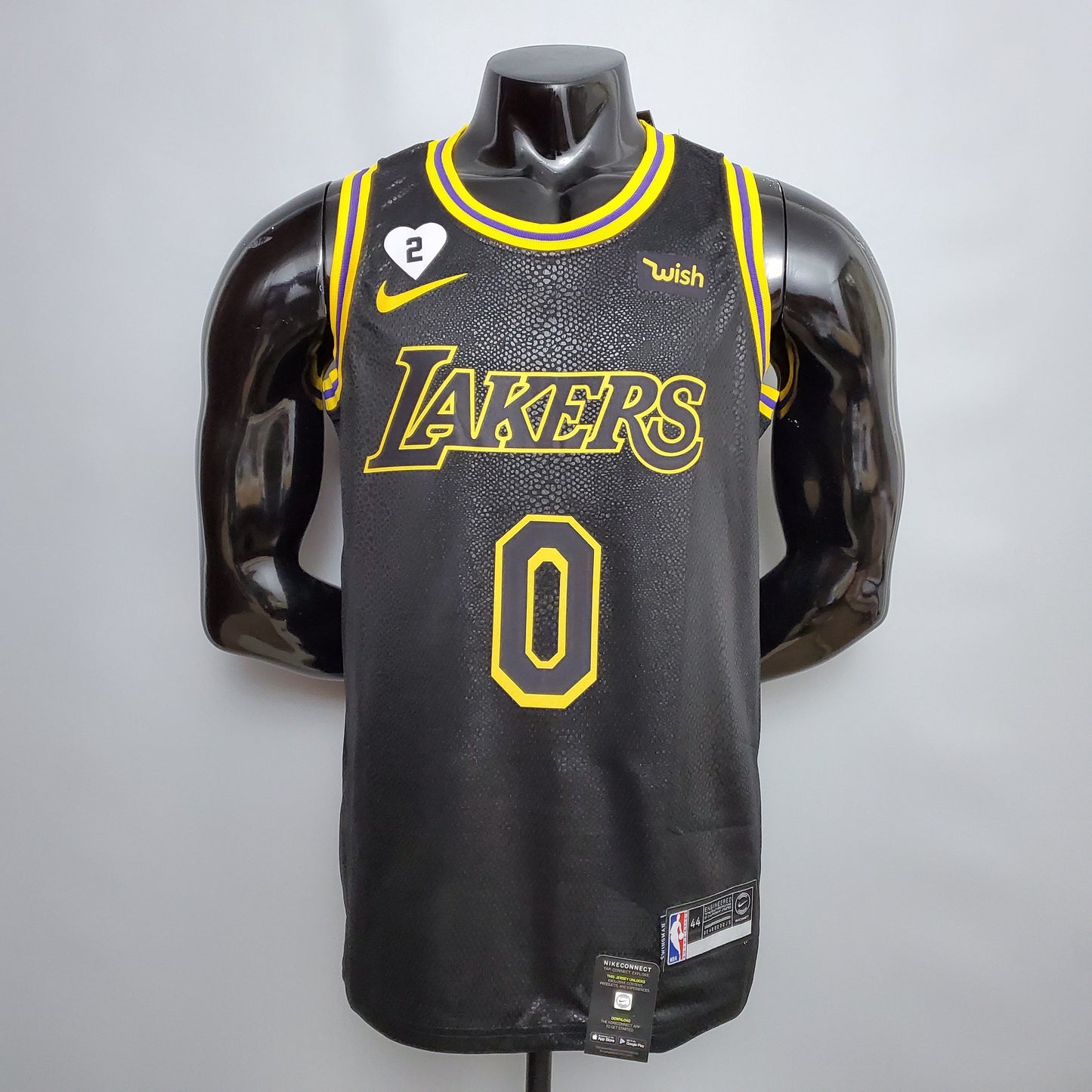 Camiseta LA Lakers Negra Edición Black Mamba Versión Fan