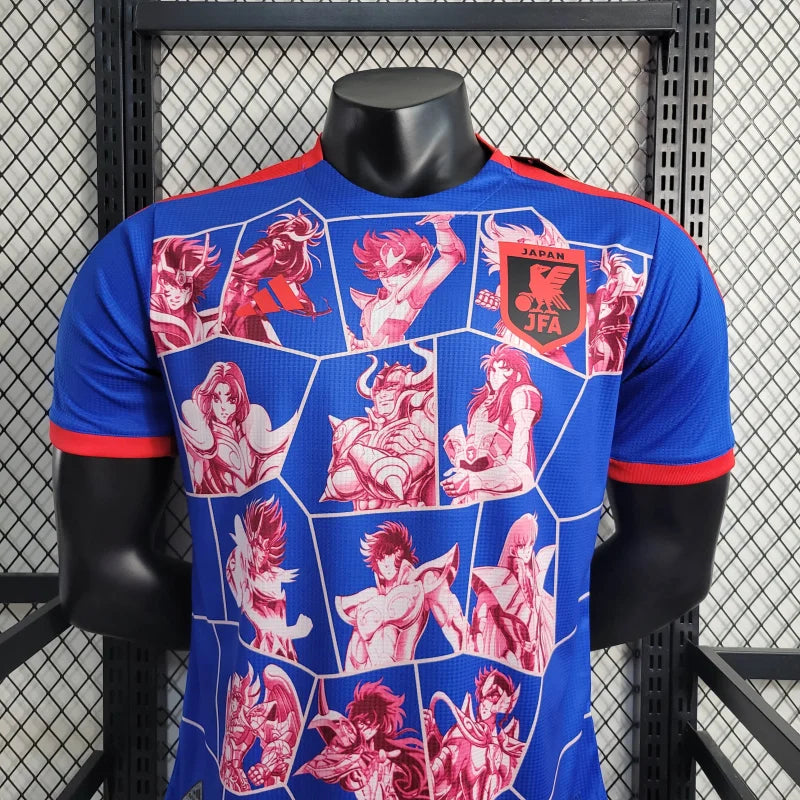 Camiseta Japón "Saint Seiya" Azul Rojo 2024 Versión Jugador