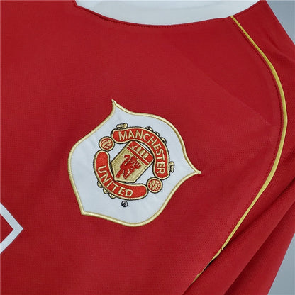 Camiseta Manchester United Retro Local Manga Larga 2006/07