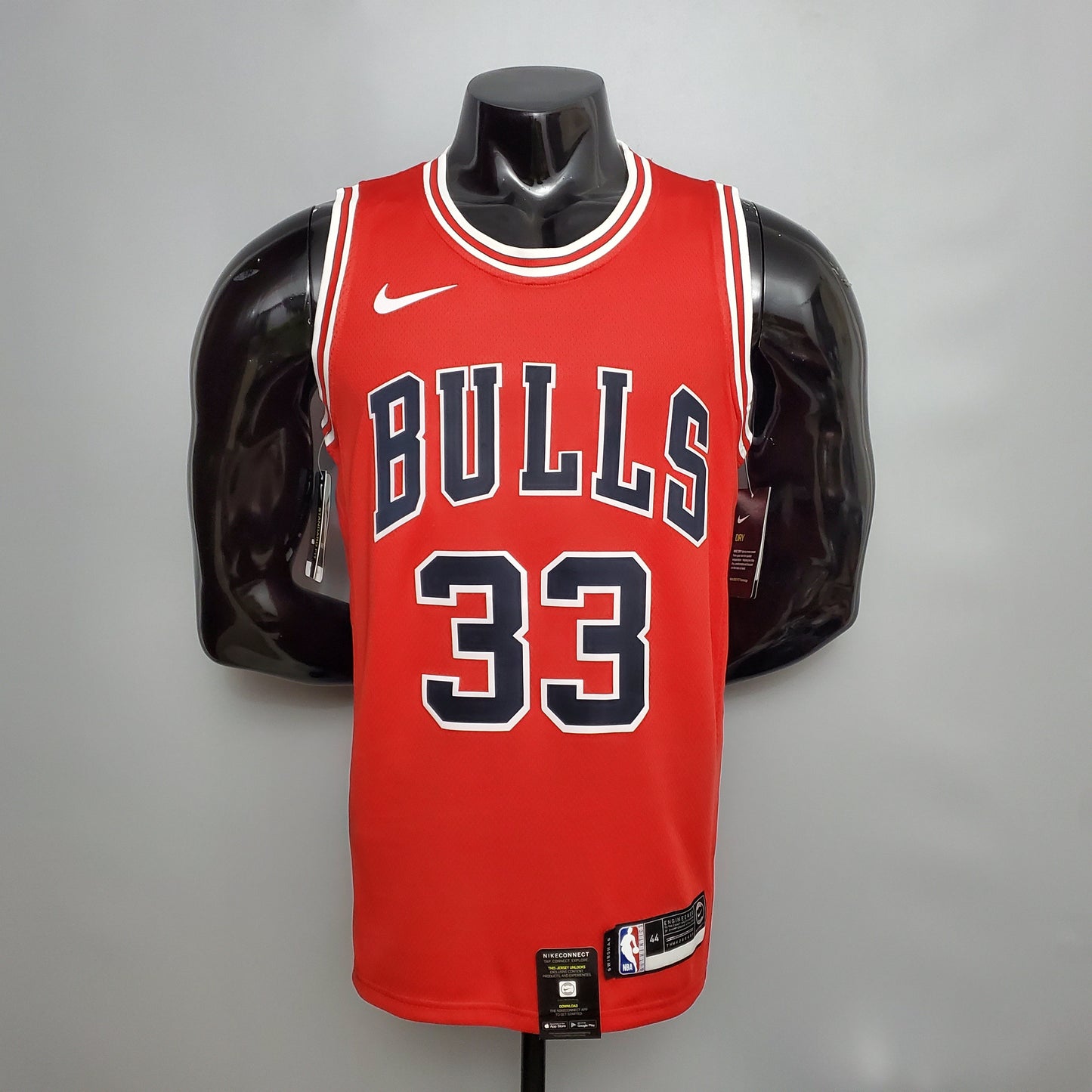 Camiseta Chicago Bulls Roja Clásica Nike Connect