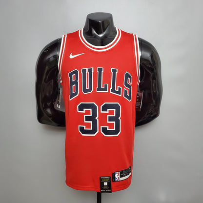 Camiseta Chicago Bulls Roja Clásica Nike Connect