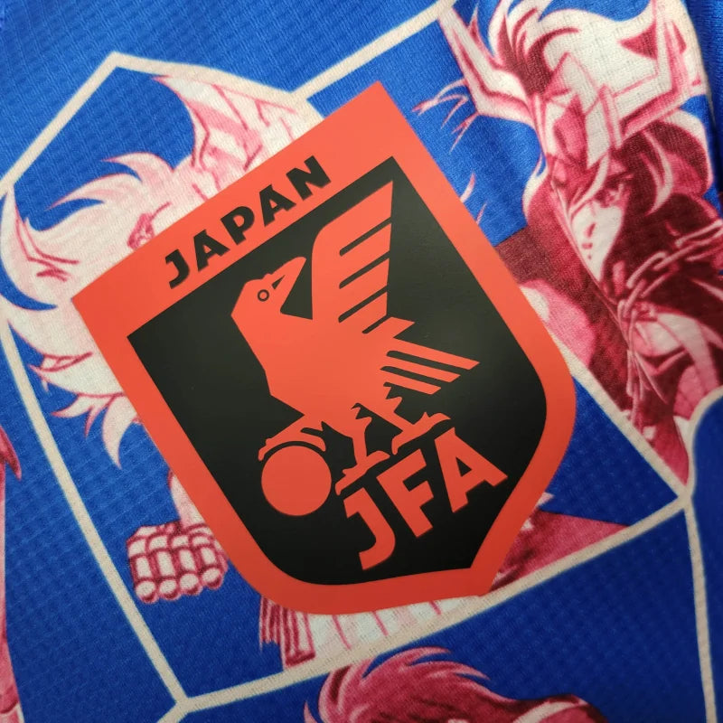 Camiseta Japón "Saint Seiya" Azul Rojo 2024 Versión Jugador