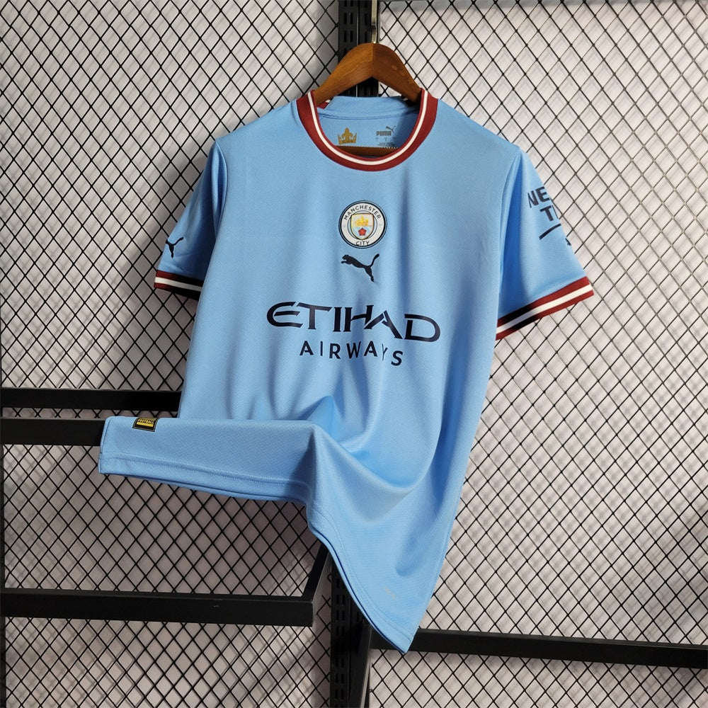 Camiseta Manchester City Local 2022/23 Versión Fan