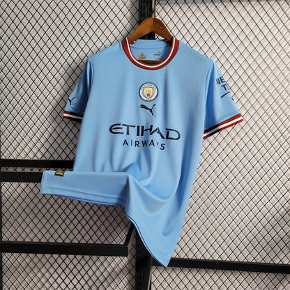 Camiseta Manchester City Local 2022/23 Versión Fan