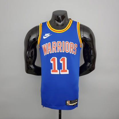 Camiseta Golden State Warriors Edición Retro Azul NBA 75 Aniversario