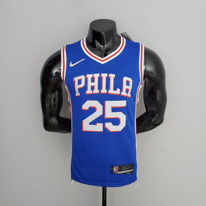 Camiseta NBA 75 Aniversario Philadelphia 76ers Azul