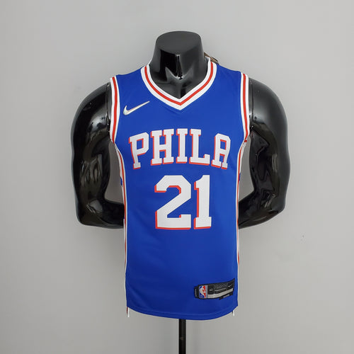Camiseta NBA 75 Aniversario Philadelphia 76ers Azul