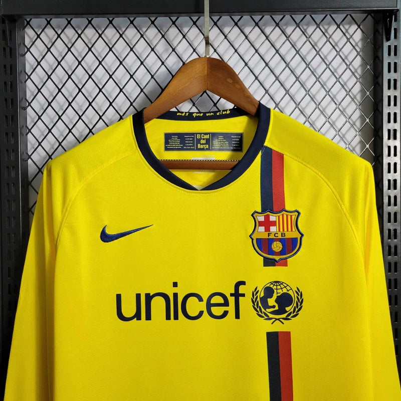 Camiseta FC Barcelona Visita Manga Larga Retro 2008/09