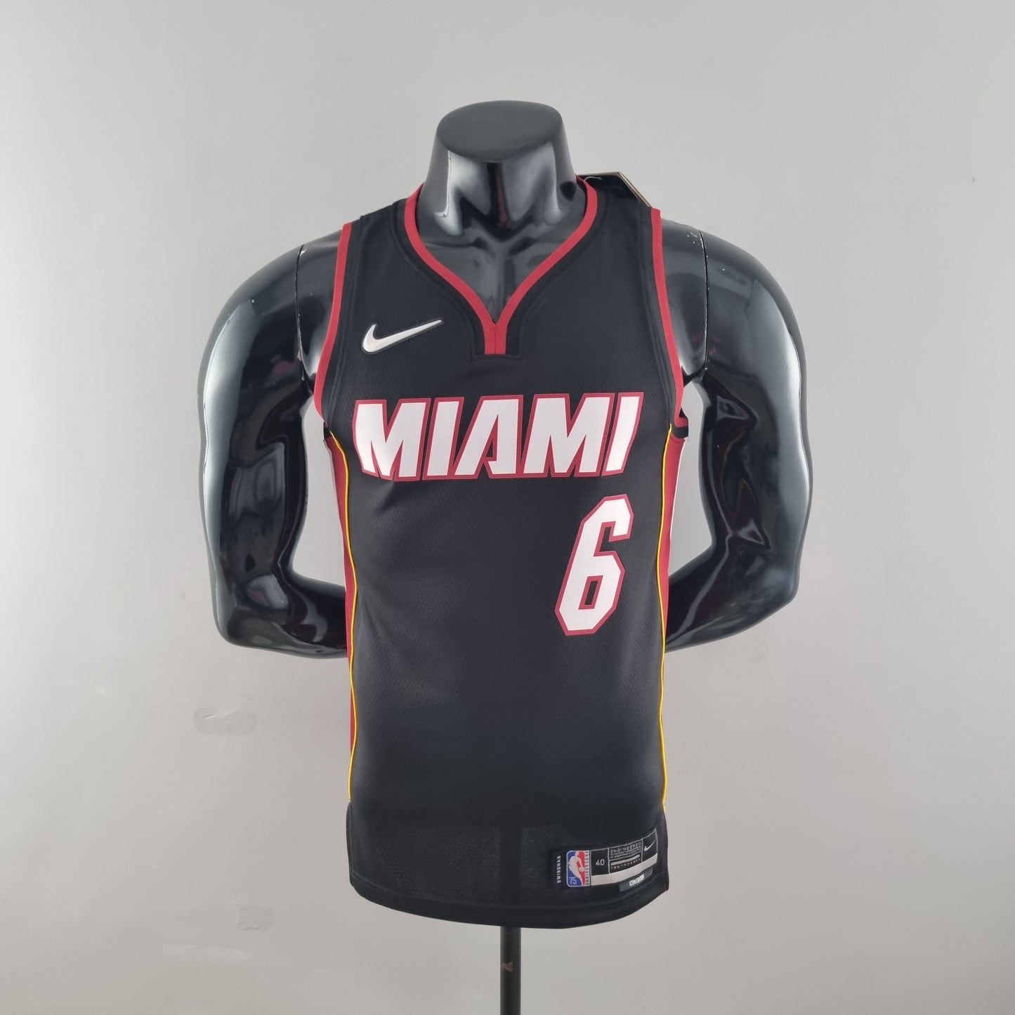 Camiseta NBA 75 Aniversario Miami Heat Negra