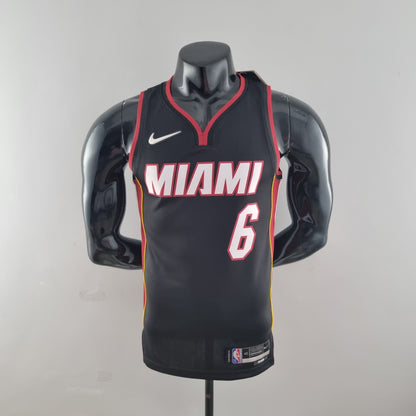 Camiseta NBA 75 Aniversario Miami Heat Negra