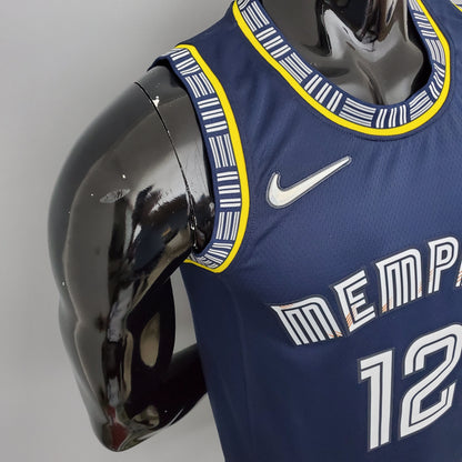 Camiseta Memphis Grizzlies 2022 Azul Marino "City Edition" Ja Morant