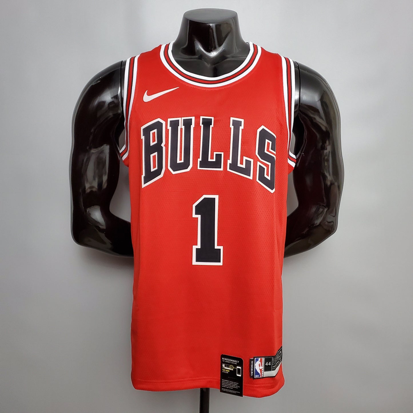 Camiseta Chicago Bulls Roja Clásica Nike Connect