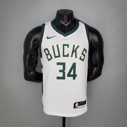 Camiseta Milwaukee Bucks 2021 Blanco NBA