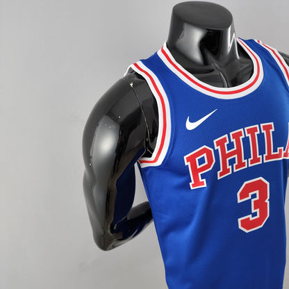 Camiseta Philadelphia 76ers Allen Iverson Azul